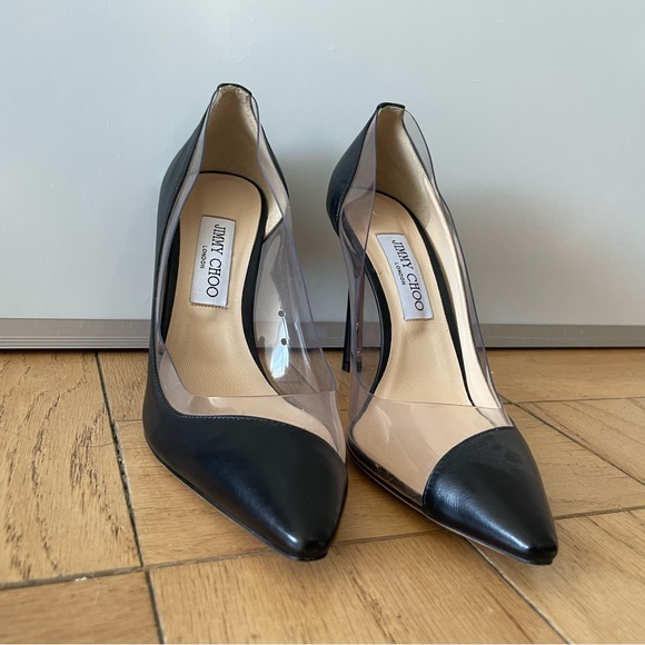 Jimmy Choo PVC and black pumps 39.5 - Picture 6 of 6